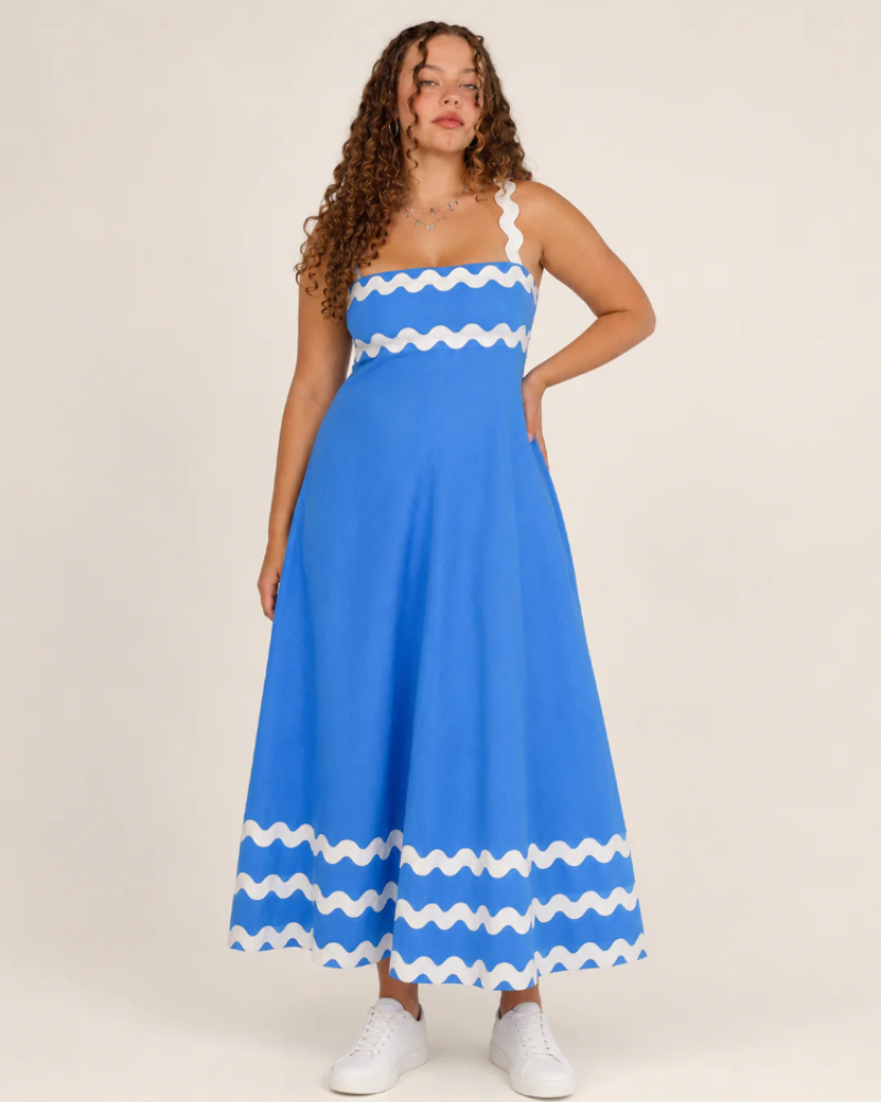 Savannah Women's Maxi Dress – Adjustable Strap Summer Vacation Dress