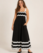 Savannah Women's Maxi Dress – Adjustable Strap Summer Vacation Dress