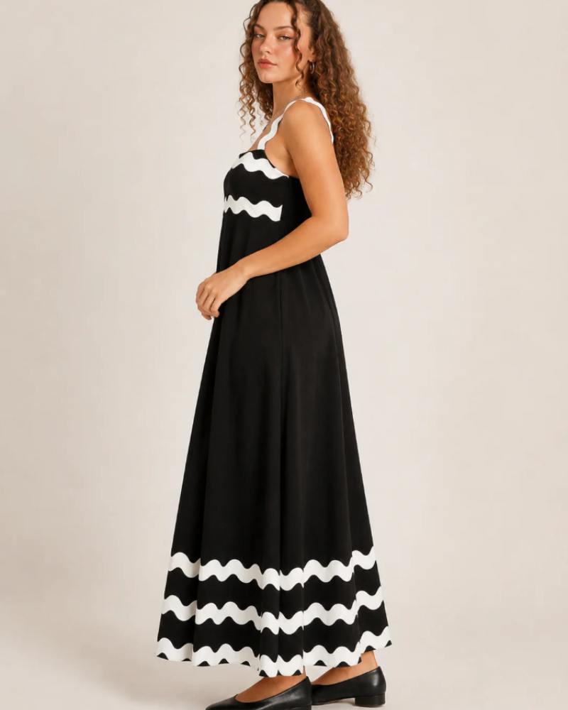 Savannah Women's Maxi Dress – Adjustable Strap Summer Vacation Dress