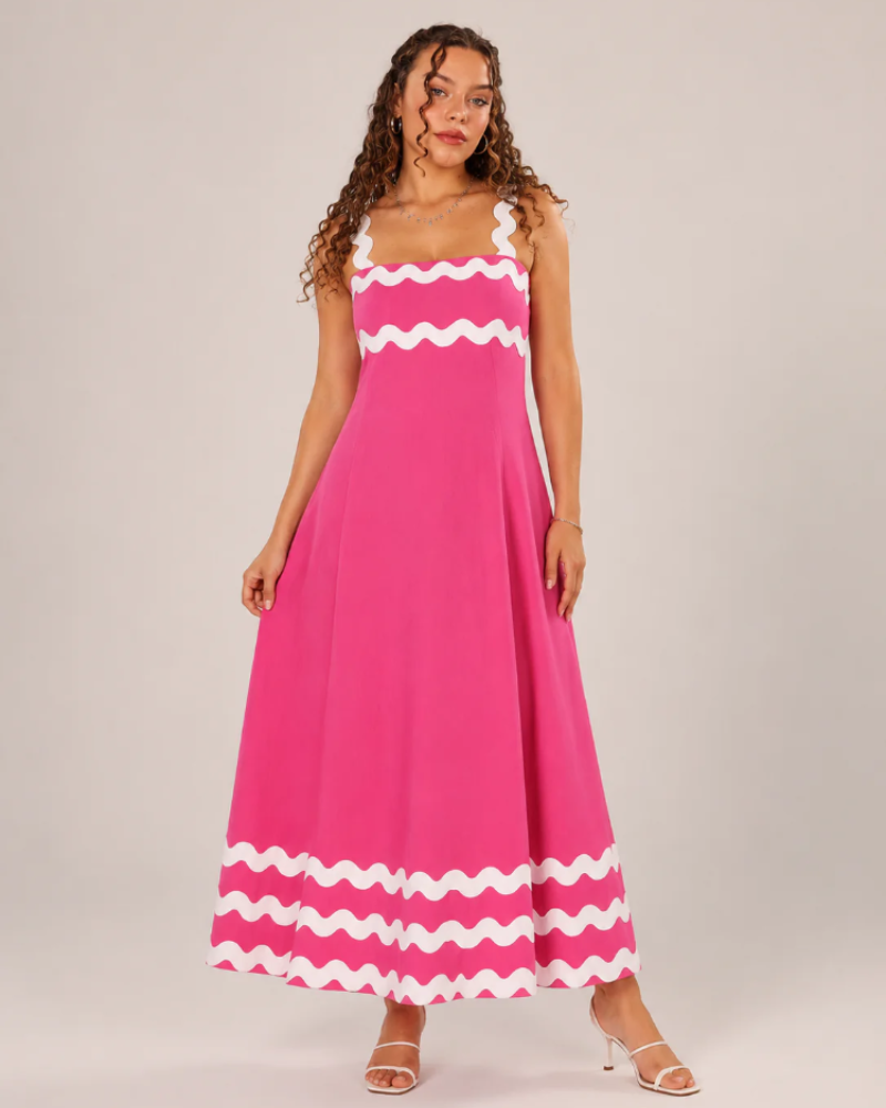 Savannah Women's Maxi Dress – Adjustable Strap Summer Vacation Dress