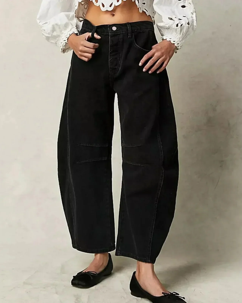 Sophie Women's Wide Leg Pants – Relaxed Fit Casual Trousers for Everyday Style