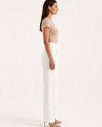 Adrian Women’s Wide Leg Pants – High Waist Tailored Trousers with Front Seams