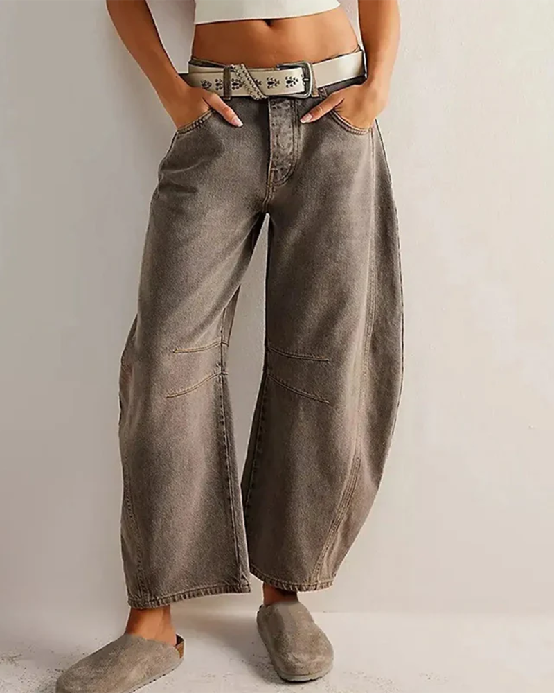 Sophie Women's Wide Leg Pants – Relaxed Fit Casual Trousers for Everyday Style
