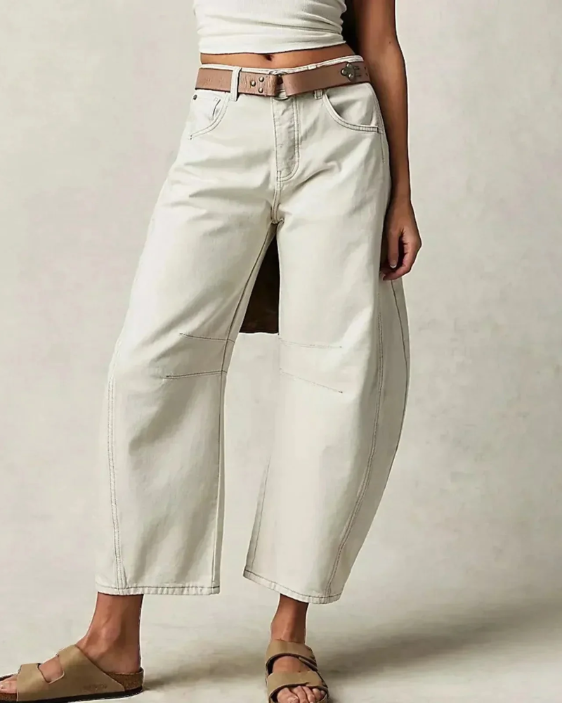 Sophie Women's Wide Leg Pants – Relaxed Fit Casual Trousers for Everyday Style