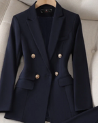 Danielle Women's Blazer & Pants Set – Tailored 2-Piece Suit for Work & City Wear