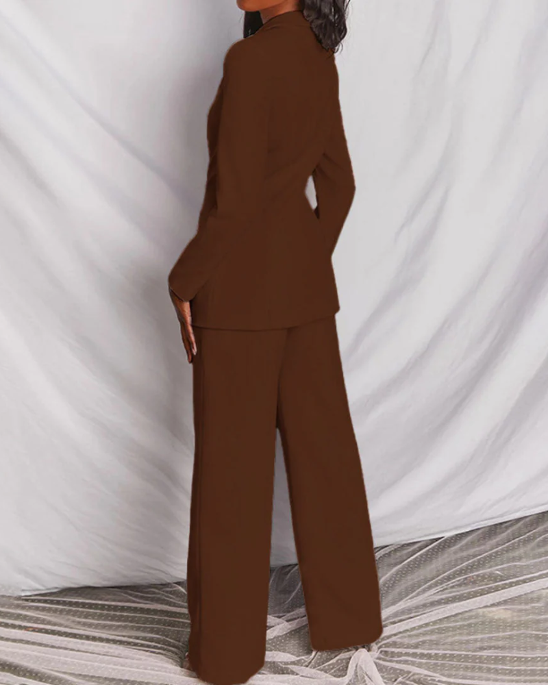 Alessandra Women's Blazer & Pants Set – Elegant Business Suit with Tailored Fit