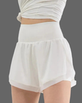 Hailey Women's 2-in-1 Running Shorts – High Waist Athletic Shorts with Phone Pocket