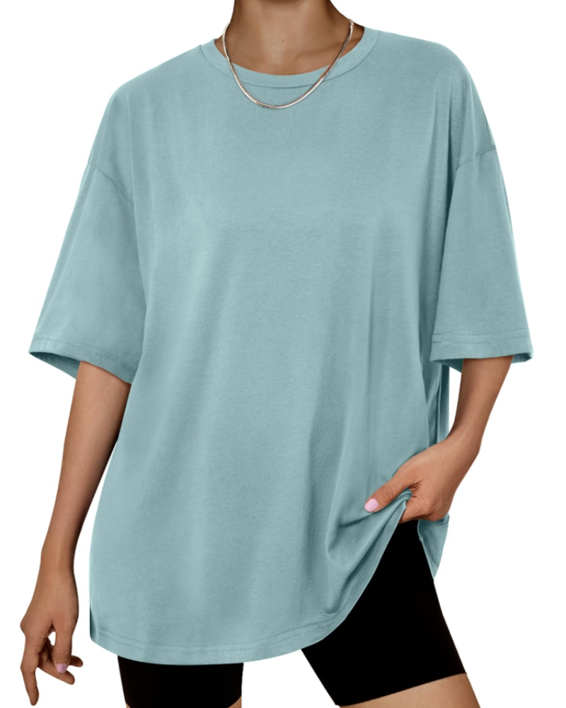 Harper Women’s Oversized T-Shirt – Loose Fit Stretch Cotton Casual Summer Tee