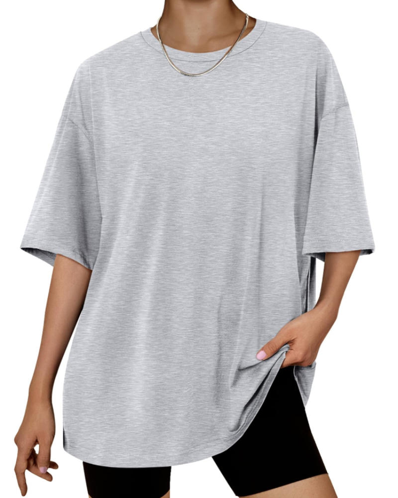 Harper Women’s Oversized T-Shirt – Loose Fit Stretch Cotton Casual Summer Tee