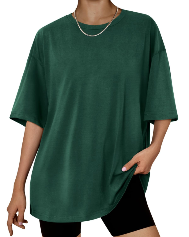 Harper Women’s Oversized T-Shirt – Loose Fit Stretch Cotton Casual Summer Tee