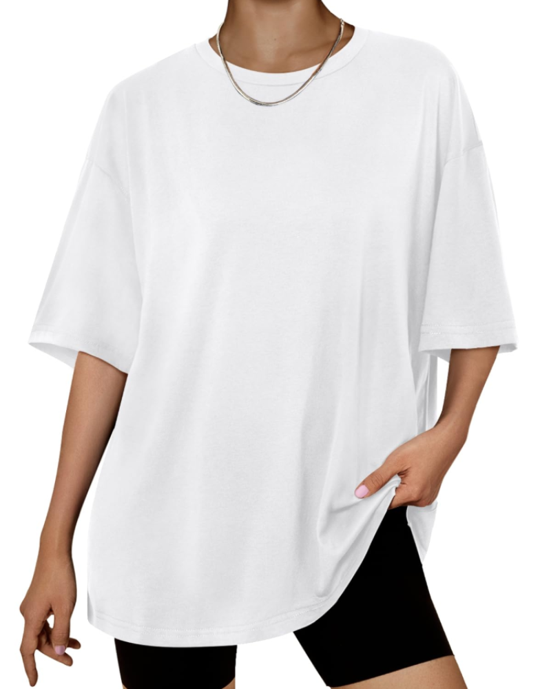 Harper Women’s Oversized T-Shirt – Loose Fit Stretch Cotton Casual Summer Tee