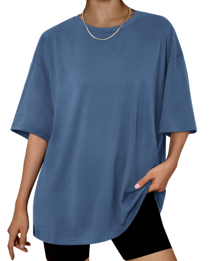 Harper Women’s Oversized T-Shirt – Loose Fit Stretch Cotton Casual Summer Tee
