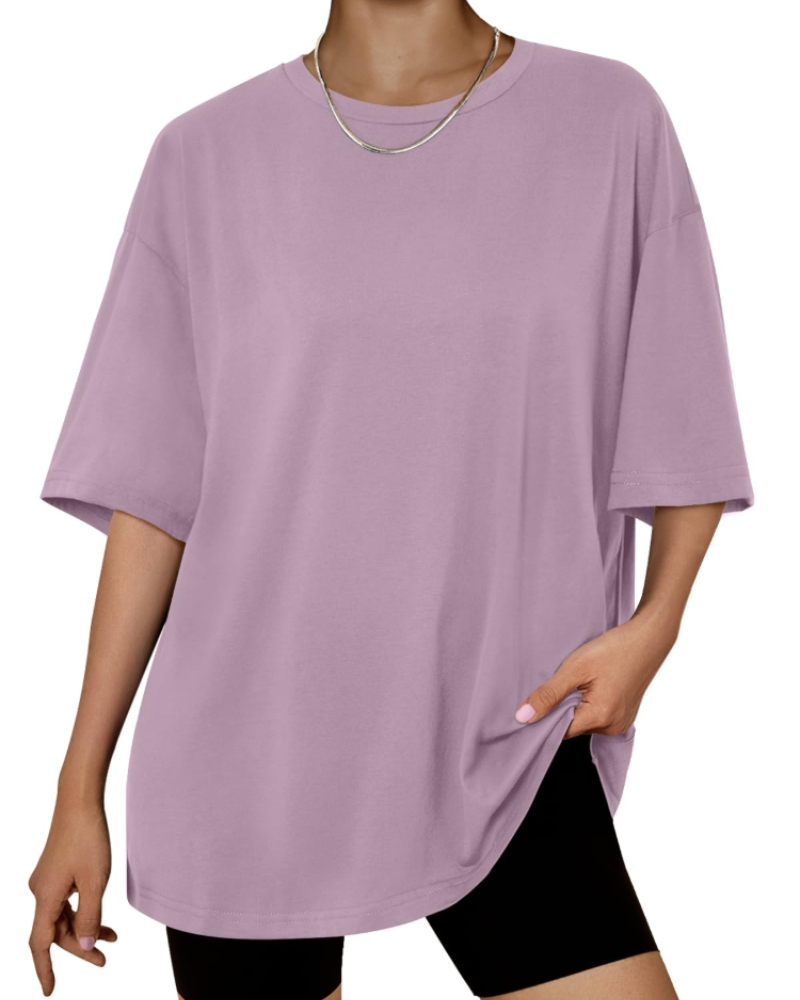 Harper Women’s Oversized T-Shirt – Loose Fit Stretch Cotton Casual Summer Tee