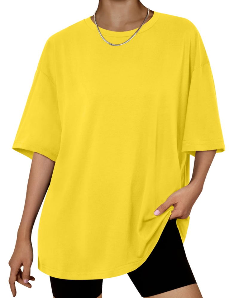 Harper Women’s Oversized T-Shirt – Loose Fit Stretch Cotton Casual Summer Tee