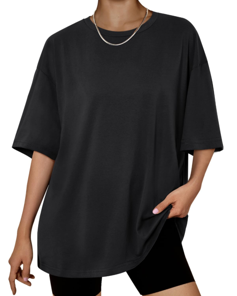 Harper Women’s Oversized T-Shirt – Loose Fit Stretch Cotton Casual Summer Tee