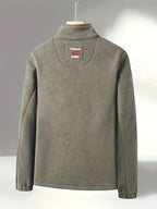 Julius Men's Fleece Jacket – Outdoor Norway High Collar Breathable Warm Layer