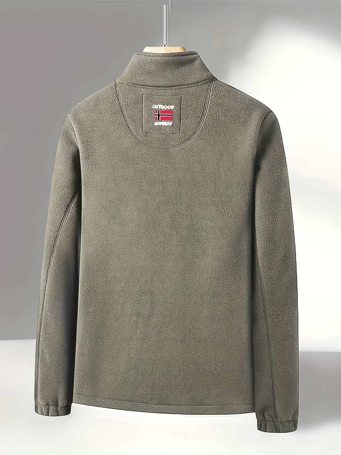 Julius Men's Fleece Jacket – Outdoor Norway High Collar Breathable Warm Layer