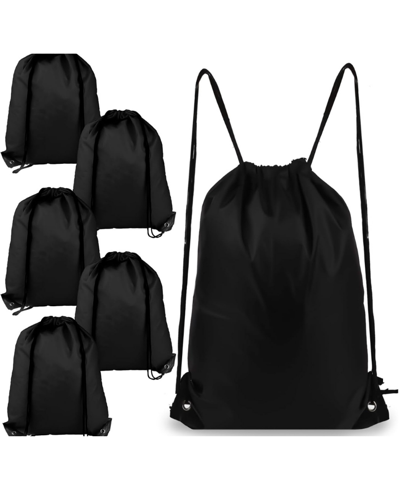 Elliot Drawstring Gym Bag – Foldable Polyester Sports Backpack with Reinforced Corners