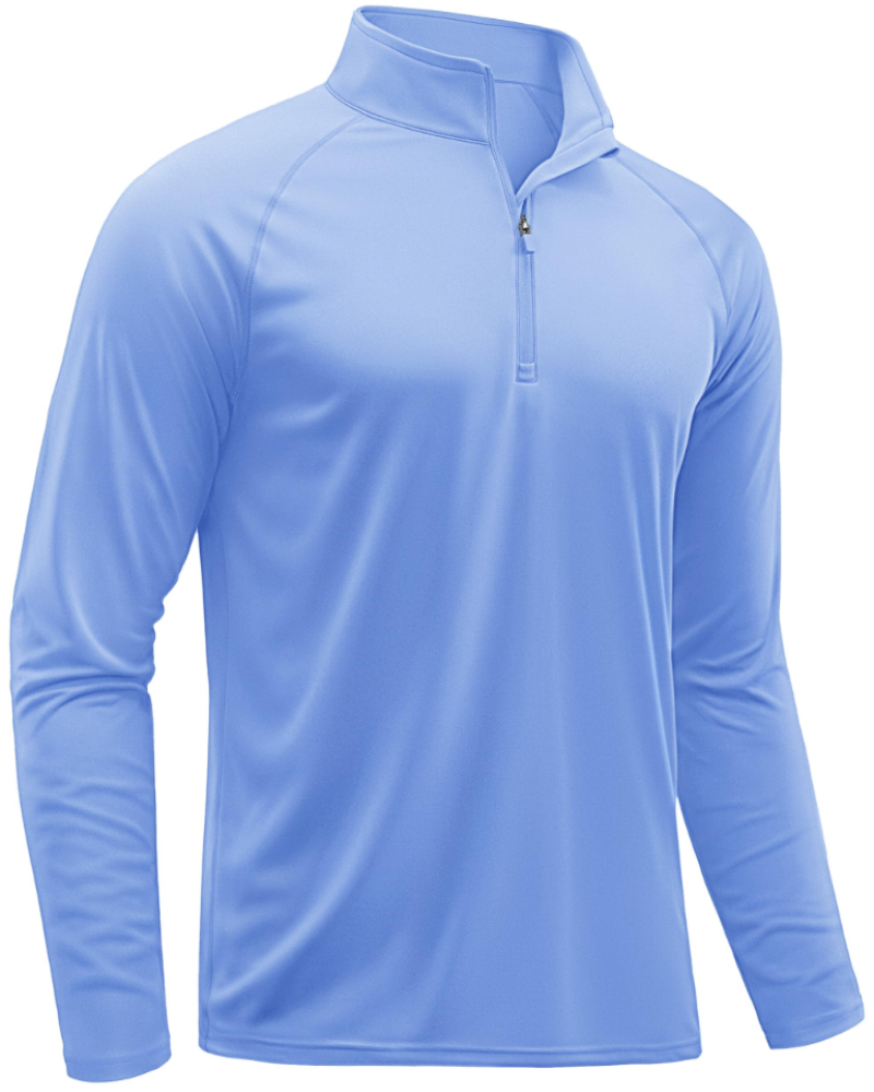 Gavin Men’s Quarter-Zip Sun Shirt – UPF 50+, Moisture-Wicking & Long Sleeves