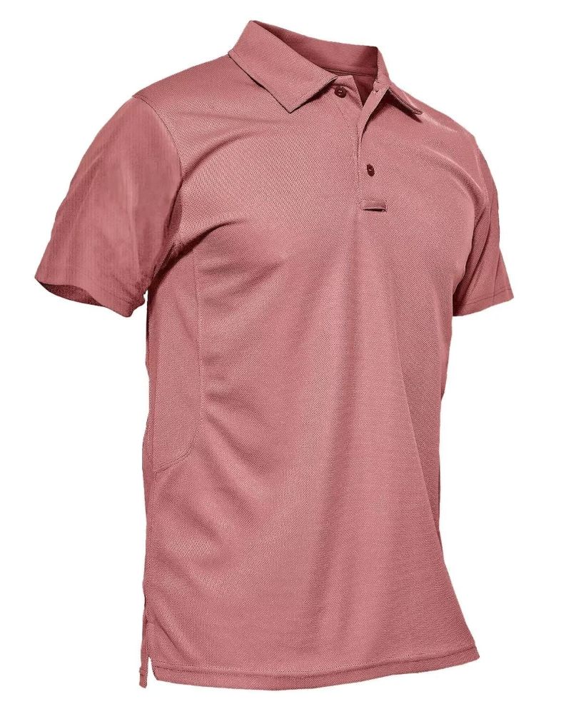 Carter Men’s Tactical Polo Shirt – Quick-Dry Piqué Fabric, Pen Pockets & Glasses Loop