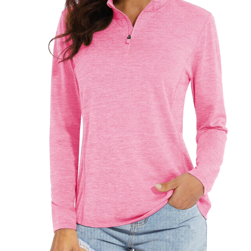 Autumn Women’s Quarter-Zip Sun Shirt – UPF 50+, Quick-Dry & Long Sleeves
