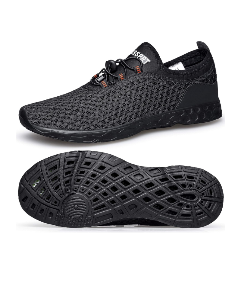 Connor Men’s Water Shoes – Quick-Dry Mesh Aqua Sandals for Swimming & Beach