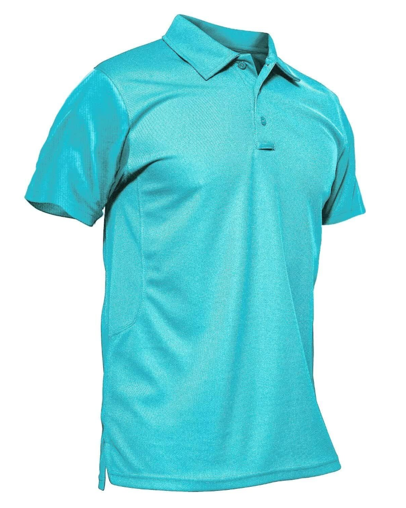 Carter Men’s Tactical Polo Shirt – Quick-Dry Piqué Fabric, Pen Pockets & Glasses Loop