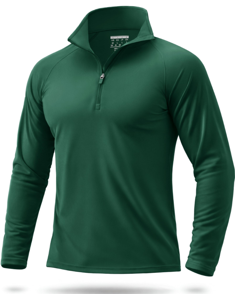 Spencer Men’s Quarter-Zip Sun Shirt – UPF 50+, Quick-Dry & 4-Way Stretch