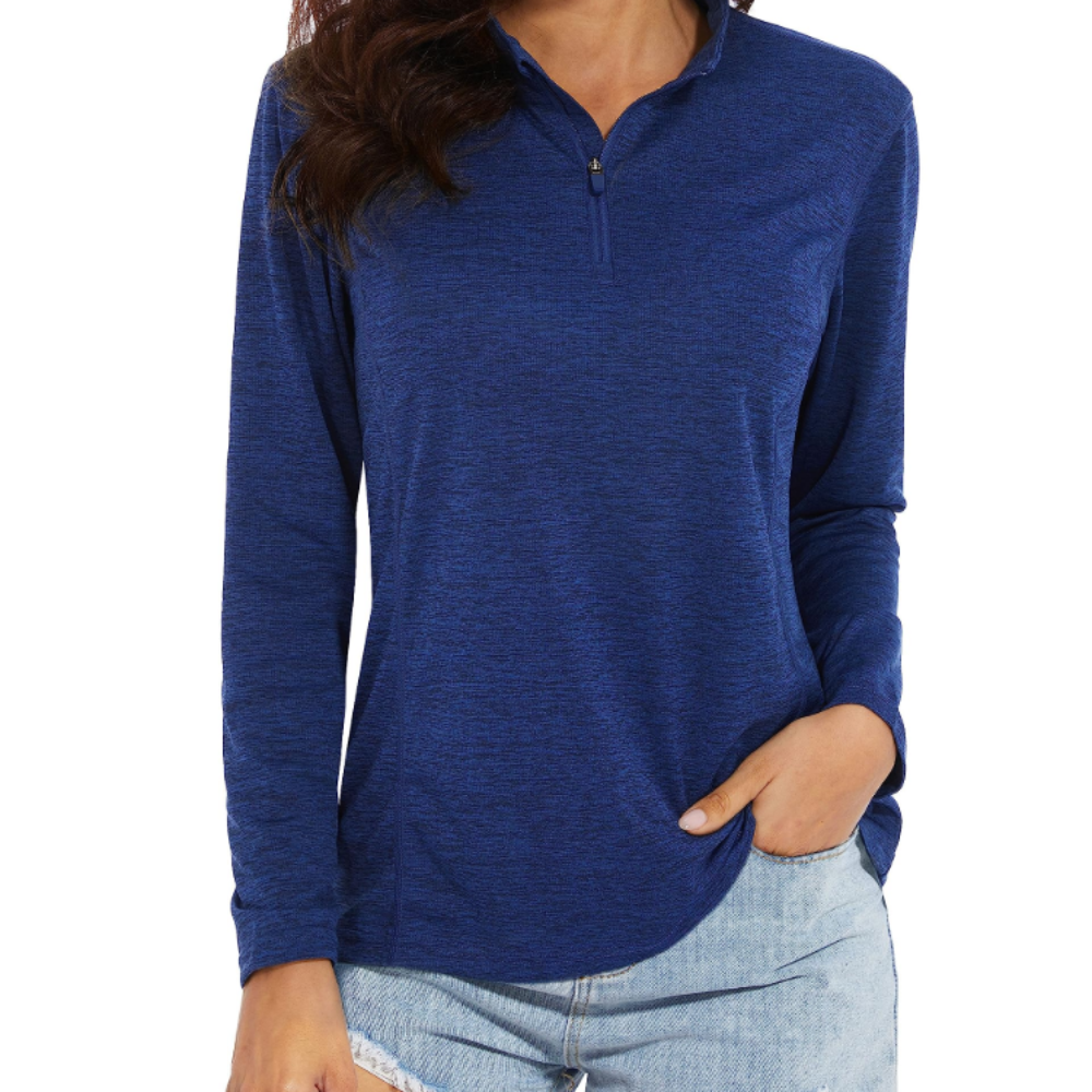 Autumn Women’s Quarter-Zip Sun Shirt – UPF 50+, Quick-Dry & Long Sleeves
