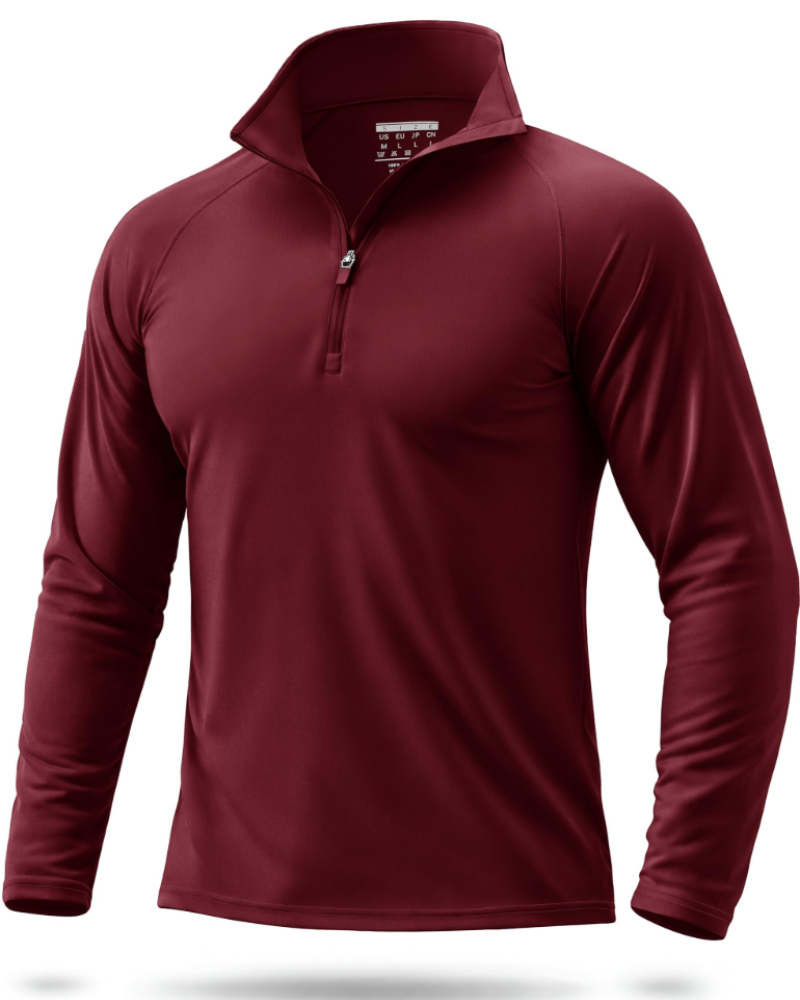 Spencer Men’s Quarter-Zip Sun Shirt – UPF 50+, Quick-Dry & 4-Way Stretch