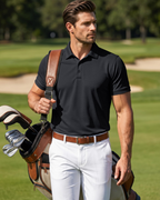 Carter Men’s Tactical Polo Shirt – Quick-Dry Piqué Fabric, Pen Pockets & Glasses Loop