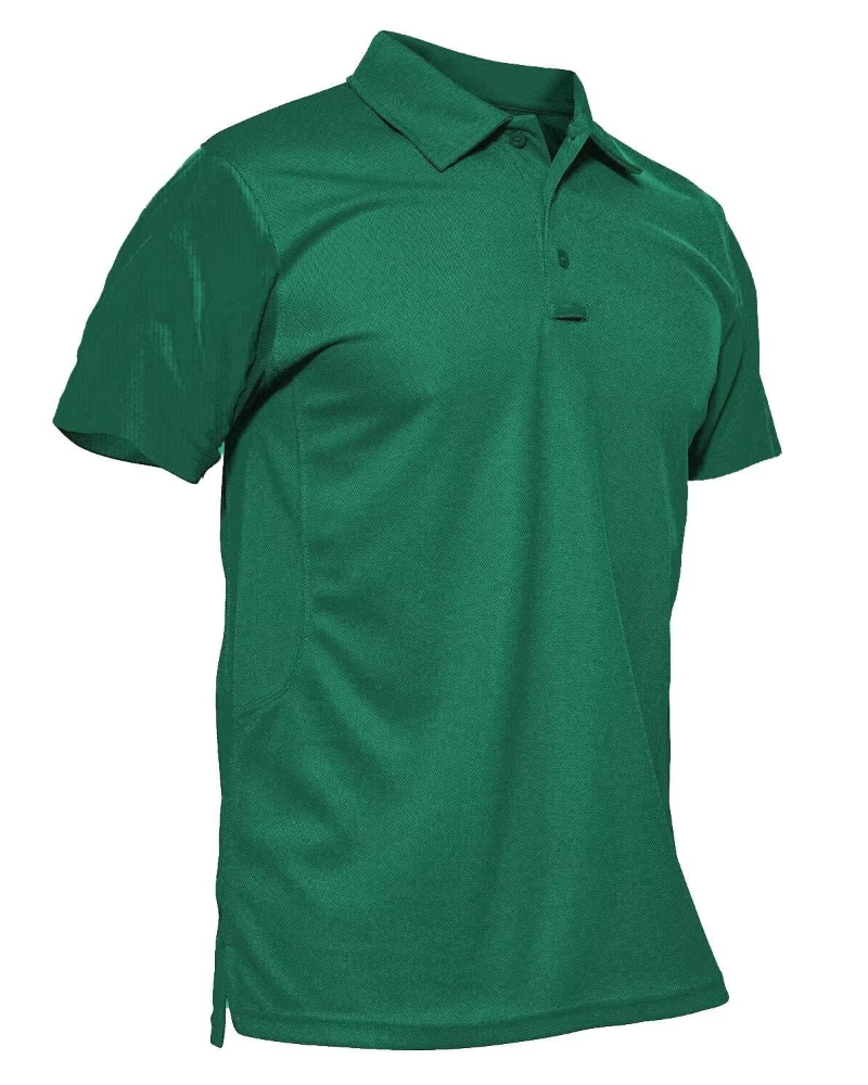 Carter Men’s Tactical Polo Shirt – Quick-Dry Piqué Fabric, Pen Pockets & Glasses Loop