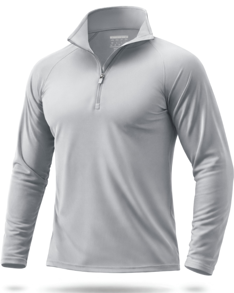 Spencer Men’s Quarter-Zip Sun Shirt – UPF 50+, Quick-Dry & 4-Way Stretch