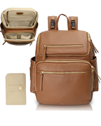 Emerson Large Diaper Bag Backpack – 17 Pockets, Changing Pad & Insulated Storage