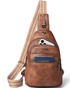 Marissa Women’s 7L Sling Bag – Waterproof Faux Leather, Anti-Theft Pocket & Adjustable