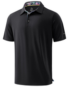 Preston Men’s Golf Polo Shirt – Quick-Dry, 4-Way Stretch & UPF 50+ Protection