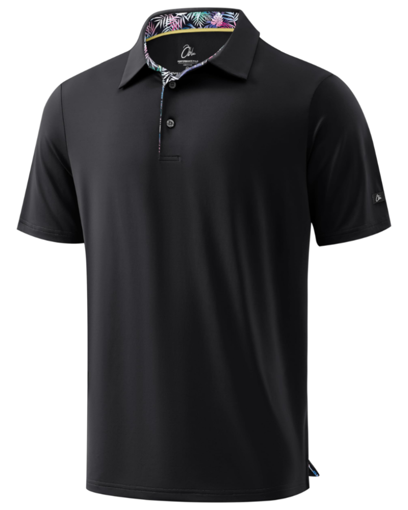 Preston Men’s Golf Polo Shirt – Quick-Dry, 4-Way Stretch & UPF 50+ Protection