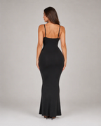 Maureen Women's Modal Maxi Dress – Fitted Spaghetti Strap Stretch Dress