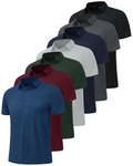 Gavin Men’s 7-Pack Performance Polo Shirts – Quick-Dry Stretch Golf & Work Polos