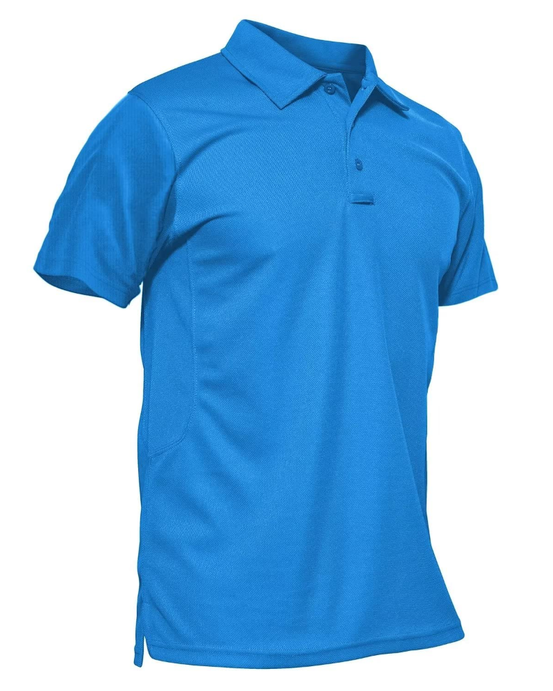 Carter Men’s Tactical Polo Shirt – Quick-Dry Piqué Fabric, Pen Pockets & Glasses Loop