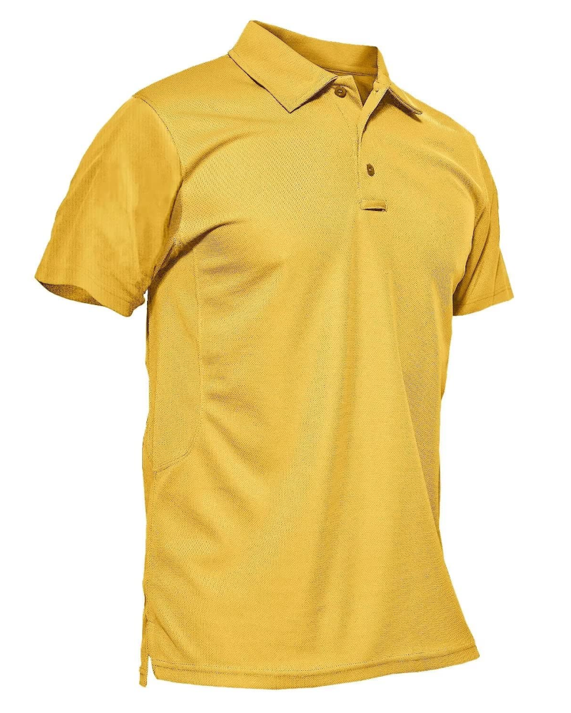 Carter Men’s Tactical Polo Shirt – Quick-Dry Piqué Fabric, Pen Pockets & Glasses Loop