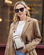 Morgan Faux Leather Crossbody Sling Bag – Water-Resistant, Multi-Pocket & Adjustable