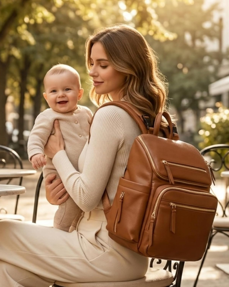 Emerson Large Diaper Bag Backpack – 17 Pockets, Changing Pad & Insulated Storage