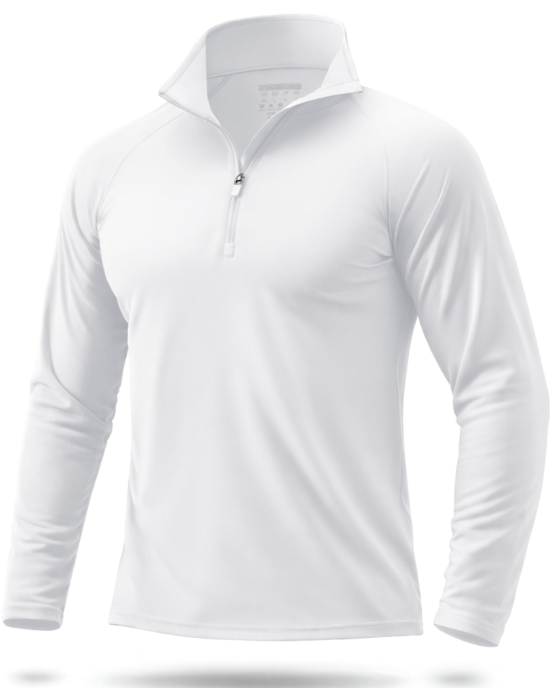 Spencer Men’s Quarter-Zip Sun Shirt – UPF 50+, Quick-Dry & 4-Way Stretch