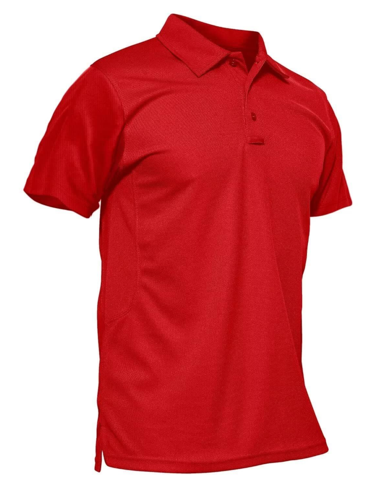 Carter Men’s Tactical Polo Shirt – Quick-Dry Piqué Fabric, Pen Pockets & Glasses Loop