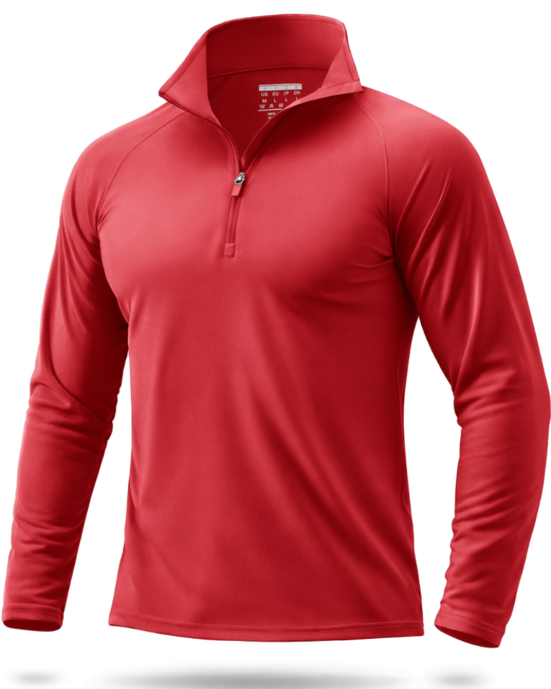 Spencer Men’s Quarter-Zip Sun Shirt – UPF 50+, Quick-Dry & 4-Way Stretch