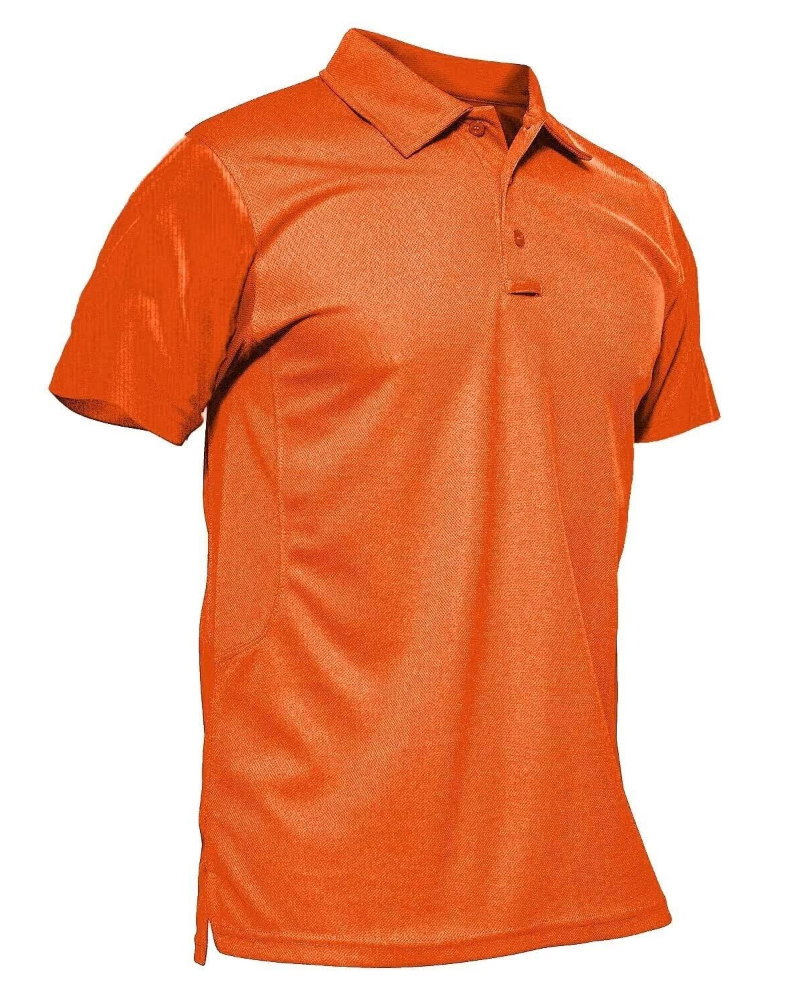 Carter Men’s Tactical Polo Shirt – Quick-Dry Piqué Fabric, Pen Pockets & Glasses Loop