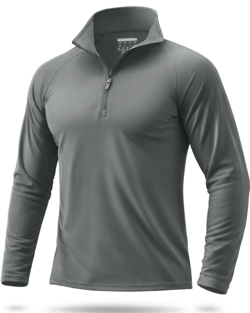 Spencer Men’s Quarter-Zip Sun Shirt – UPF 50+, Quick-Dry & 4-Way Stretch