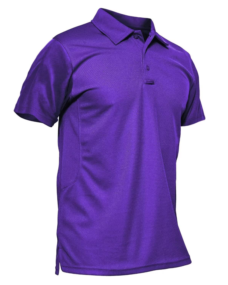 Carter Men’s Tactical Polo Shirt – Quick-Dry Piqué Fabric, Pen Pockets & Glasses Loop