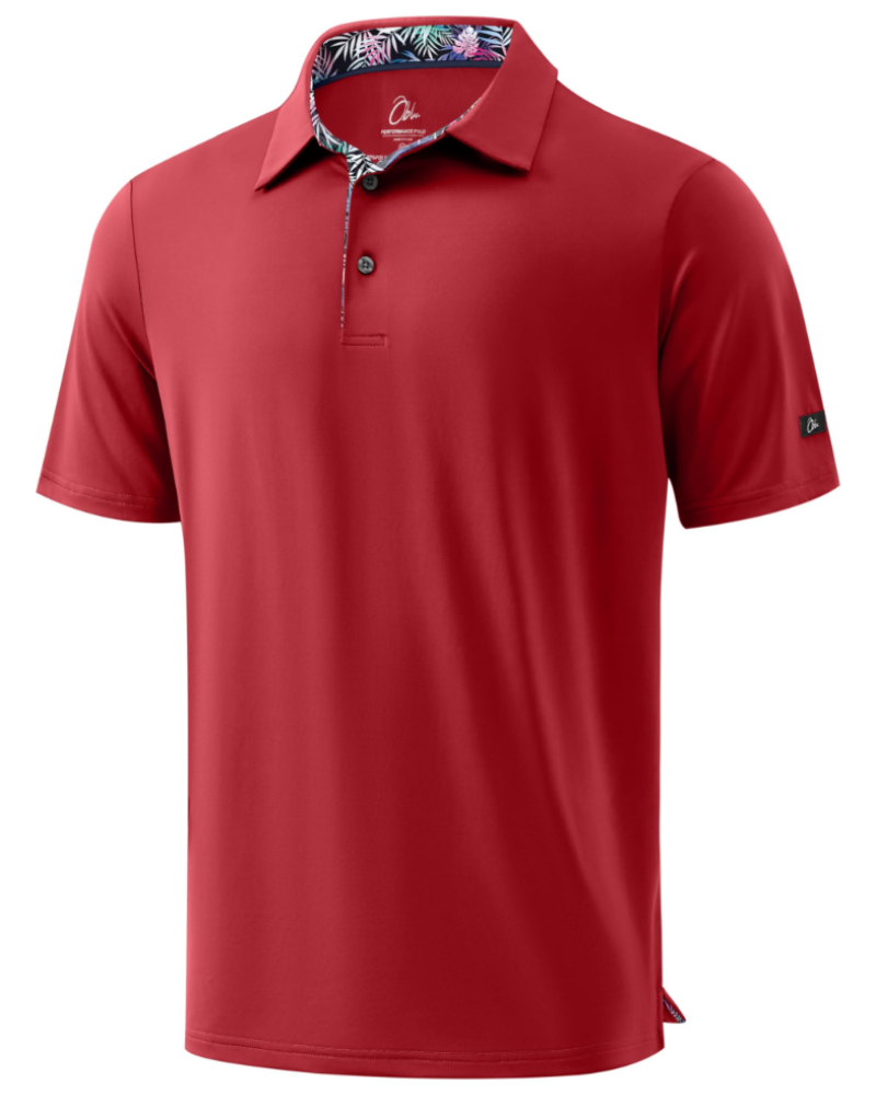 Preston Men’s Golf Polo Shirt – Quick-Dry, 4-Way Stretch & UPF 50+ Protection